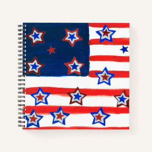 USA Flag Notebook