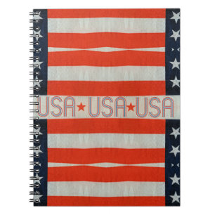 USA Flag Notebook