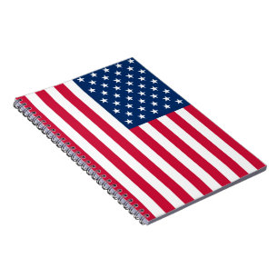 USA Flag Notebook - Patriotic