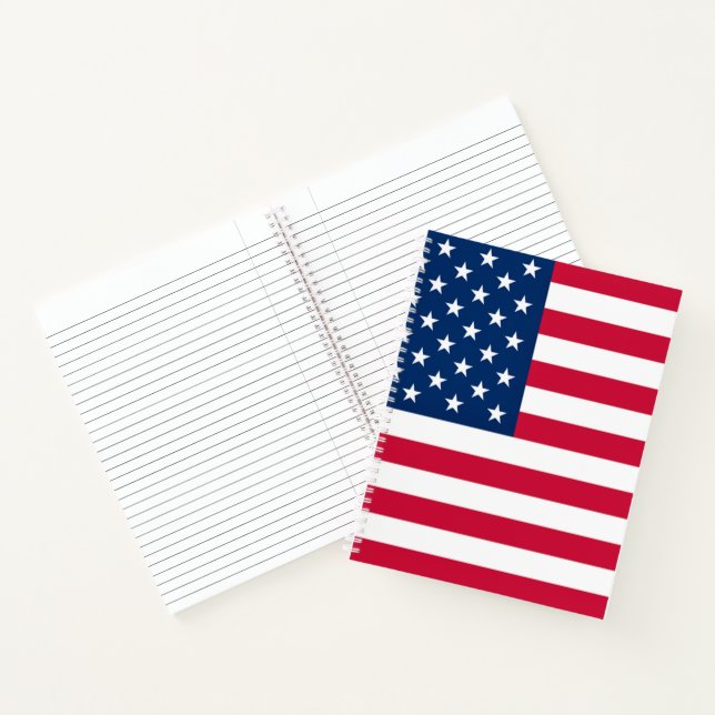 USA Flag Notebook United States of America (Inside)