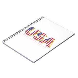 USA Flag Notebook United States of America