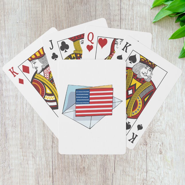 USA Flag On A Card (Creator Uploaded)