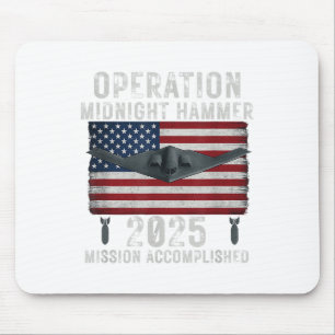 Usa Flag Operation Midnight Hammer B-2 Stealth Bom Mouse Mat