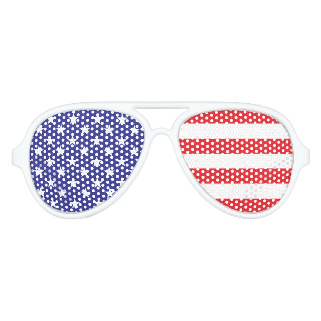 USA Flag Party Glasses (Front)