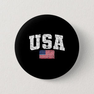 Usa Flag Patriotic 4th Of July America Day Of Inde 6 Cm Round Badge