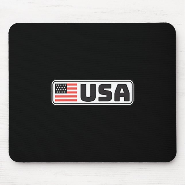 Usa Flag Patriotic Americans Pride Design Mouse Mat (Front)