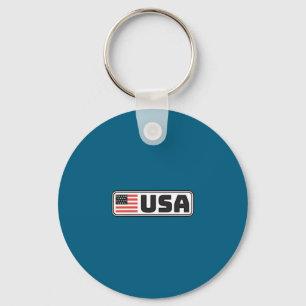 Usa Flag Patriotic Americans Pride Key Ring