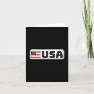 USA Flag Patriotic Americans Pride United States Card