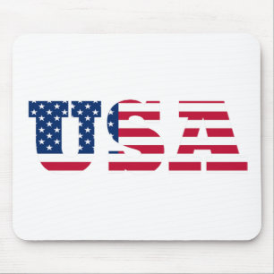 USA Flag Patriotic Mouse Mat