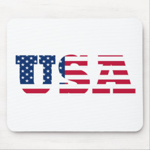 USA Flag  Patriotic Mouse Mat
