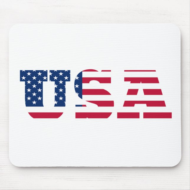 USA Flag  Patriotic Mouse Mat (Front)