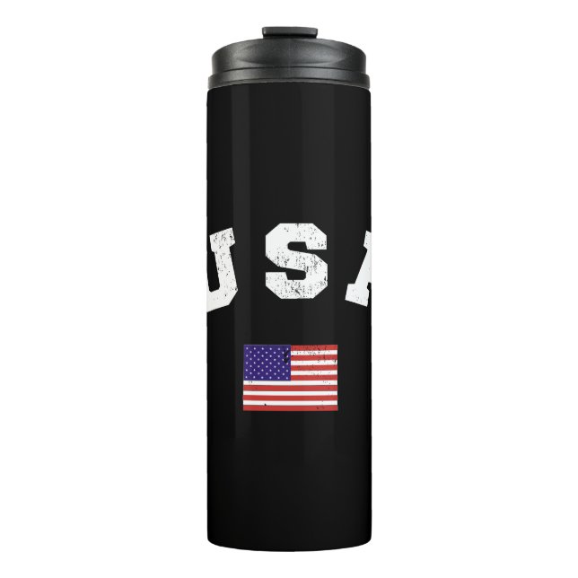 USA  Flag Patriotic Thermal Tumbler (Front)