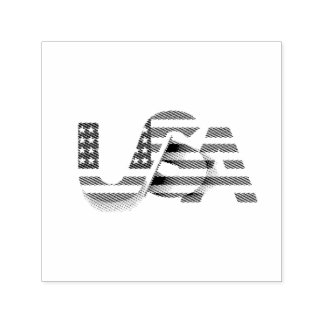USA Flag – Patriotic USA Typography Self-inking Stamp