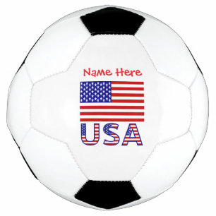 USA Flag Personalised  Football