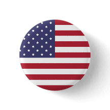 USA Flag Pin Button – American Patriotic Badge