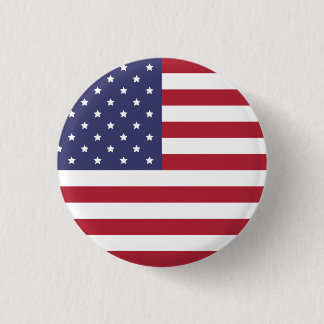 USA Flag Pin Button – American Patriotic Badge