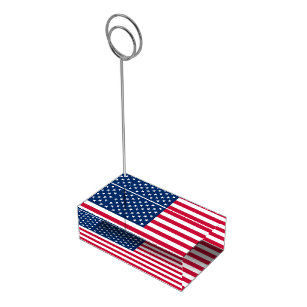USA Flag Place Card Holder - Patriotic