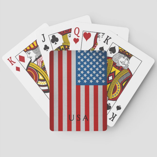USA Flag Playing Cards (Back)