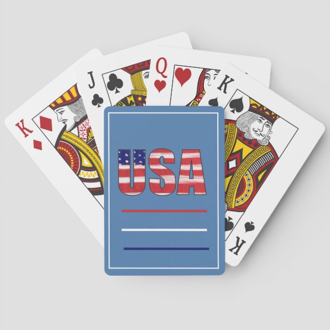 USA Flag Playing Cards (Back)