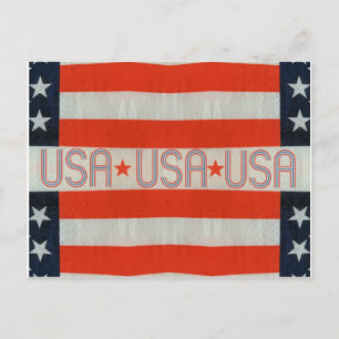 USA Flag Postcard