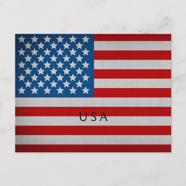 USA Flag Postcard (Front)