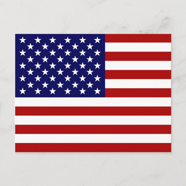 USA Flag Postcard (Front)
