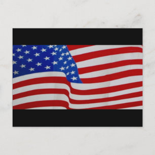 usa flag postcard