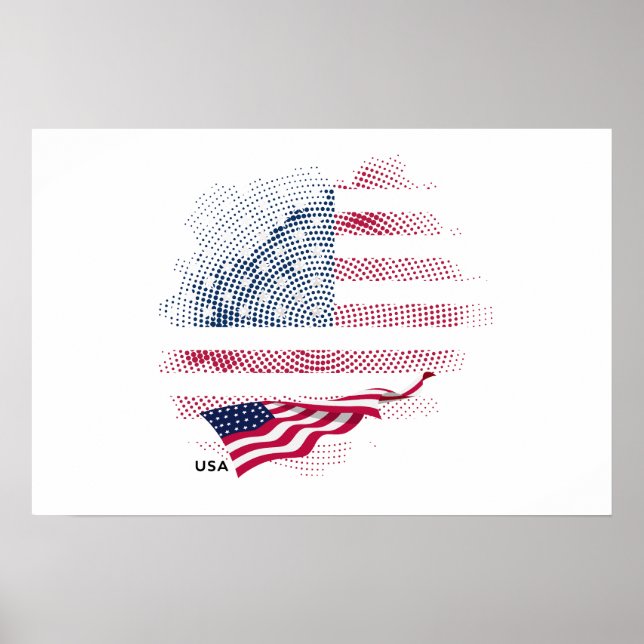USA flag Poster (Front)