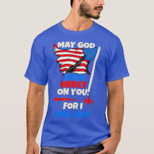 USA Flag Pride God Mercy USAF Soldier Gift T-Shirt