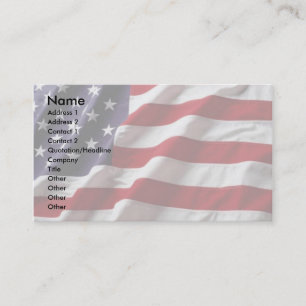 USA Flag Profile Card