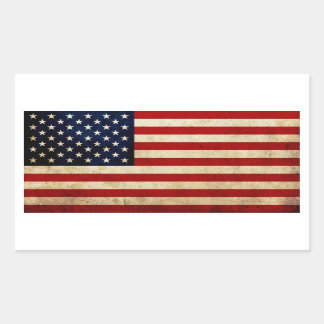 USA Flag Rectangular Sticker