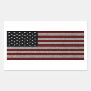 USA Flag Rectangular Sticker