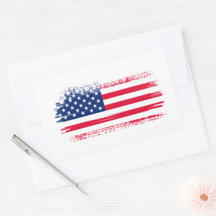 USA flag Rectangular Sticker