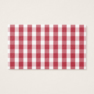USA Flag Red and White Gingham Checked