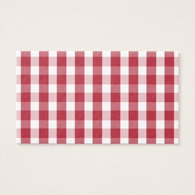 USA Flag Red and White Gingham Checked (Front)