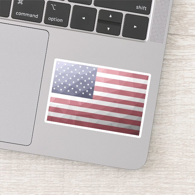 USA flag Red White Blue America Geometric Mesh (Detail)