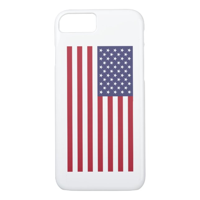 USA flag red white blue patriotic iPhone iPad case (Back)