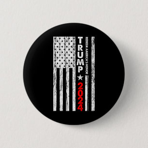 Usa Flag Redeem America's Honor Trump 2024 6 Cm Round Badge
