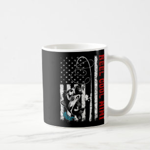 Usa Flag Reel Cool Mimi Fishing Fisher Fisherman Coffee Mug