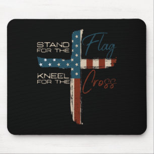 Usa Flag Religious Quote 4th Of July Christian Fai Mouse Mat