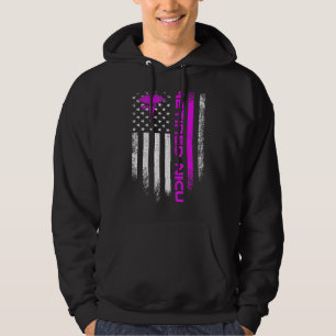 Usa Flag Retired Nicu Nurse Neonatal Intensive Car Hoodie