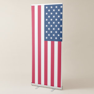 USA Flag Retractable Banner Patriotic