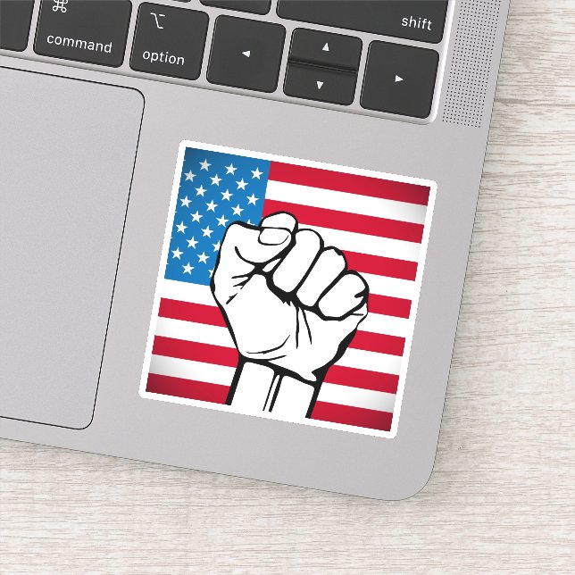 USA Flag | Rising Fist (Detail)