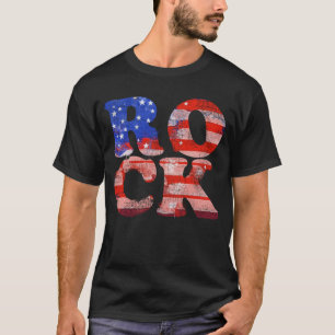 USA flag rock fashion T-Shirt
