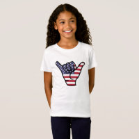 USA flag Shaka sign