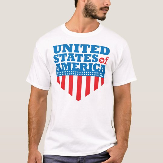 USA Flag Shield - 02 T-Shirt