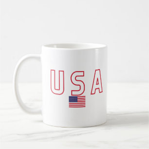 USA Flag Shirt, 4th of July Coffee Mug