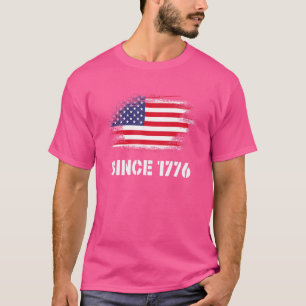 Usa Flag Since 1776 4th Of July T-Shirt