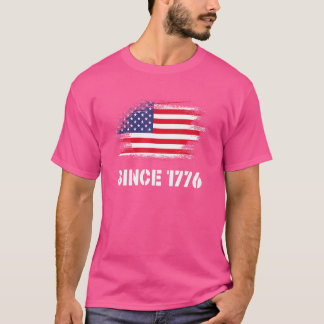 Usa Flag Since 1776 4th Of July T-Shirt