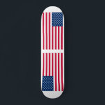 USA Flag Skateboard United States of America<br><div class="desc">USA - United States of America - Flag - Patriotic - Independence Day - July 4th - Customisable - Choose / Add Your Unique Text / Colour / Image - Make Your Special Gift - Resize and move or remove and add elements / image with customisation tool. You can also...</div>